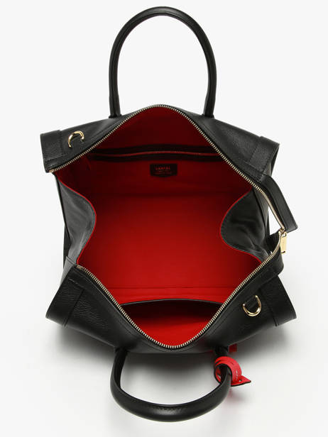 Sac Bowling M Bcbg Cuir Lancel Noir bcbg A13690 vue secondaire 3