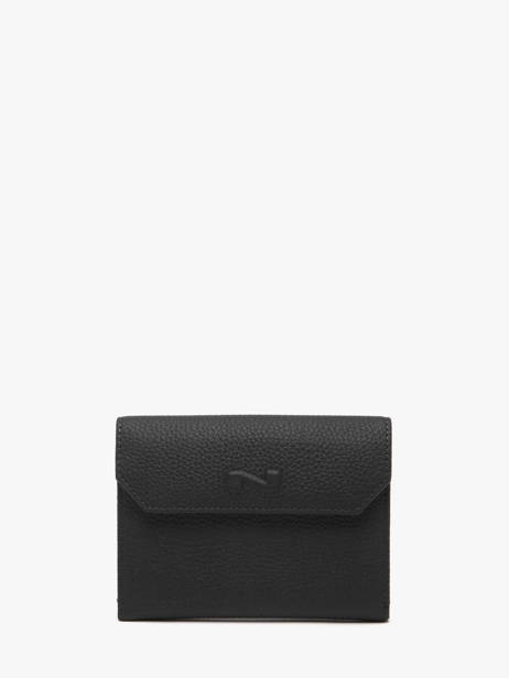 Leather Original N Wallet 2 Compartments Nathan baume Black original n 413N