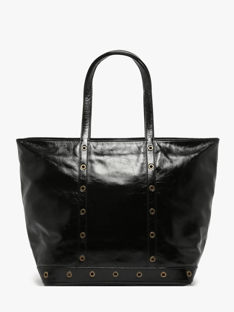 Small Leather Le Cabas Tote Bag With Strap Vanessa bruno Black cabas cuir 82V40409 other view 4