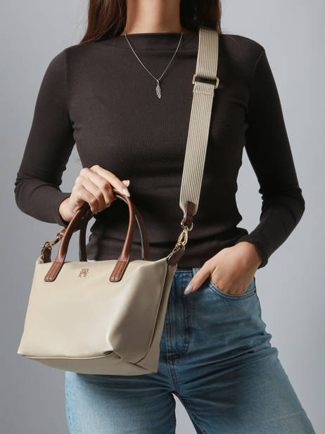 Sac Bandoulière Popette Nylon Tommy hilfiger Beige popette AW17709 vue secondaire 1