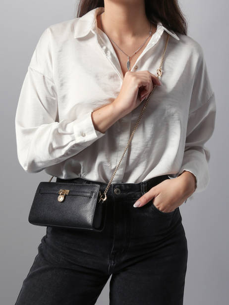 Sac Bandoulière Hamilton Cuir Michael kors Noir hamilton F5GNXC0L vue secondaire 1