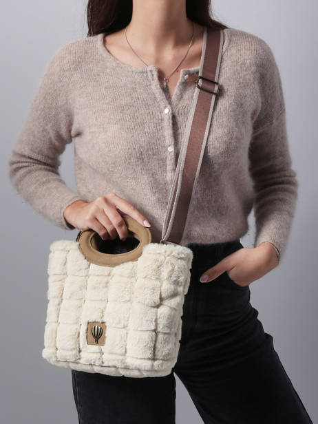 Shoulder Bag Quadri Le voyage en panier Beige quadri AHP271 other view 1