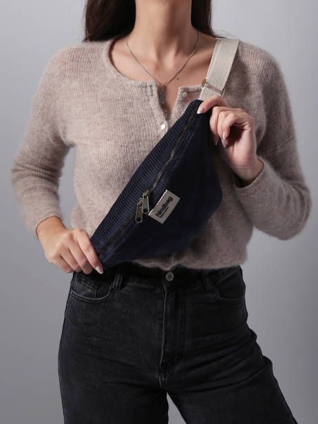 Belt Bag Hindbag Blue velours V other view 1