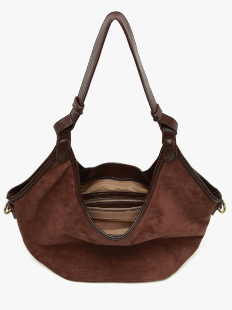 Shoulder Bag Velvet Soft Miniprix Brown velvet soft 27591 other view 2