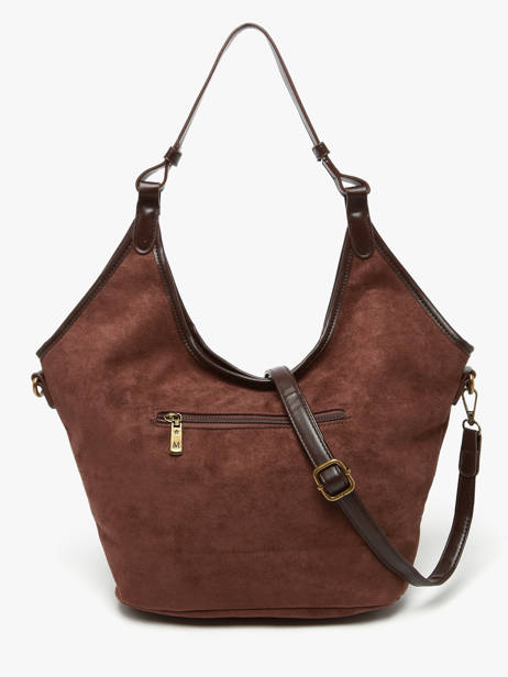 Shoulder Bag Velvet Soft Miniprix Brown velvet soft 27591 other view 3