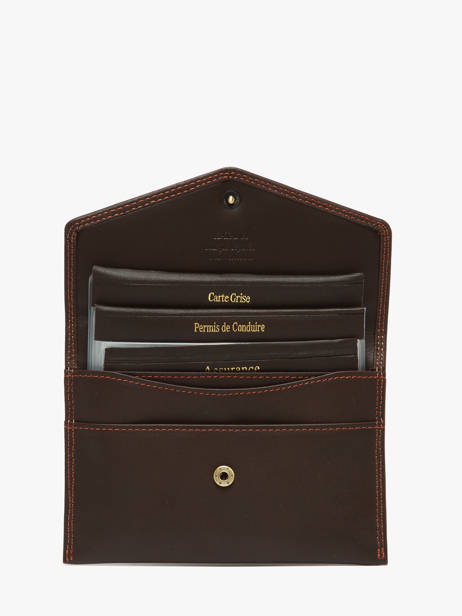 Porte-papiers Cuir Katana Marron marina 753104 vue secondaire 2