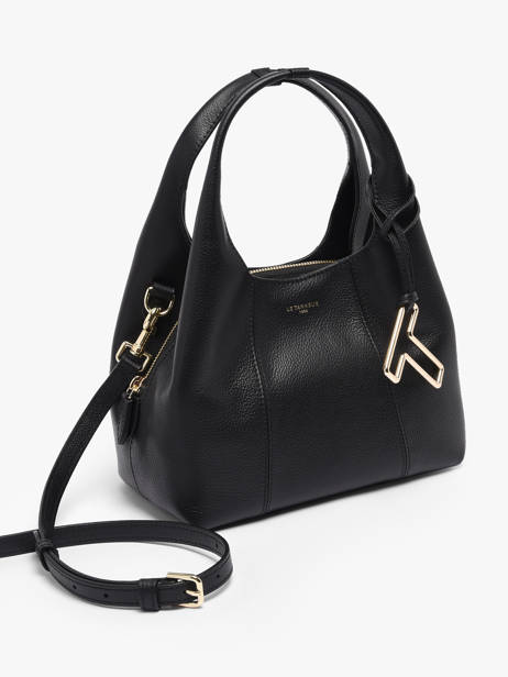 Small Leather Juliette Satchel Le tanneur Black juliette TJET1000 other view 2