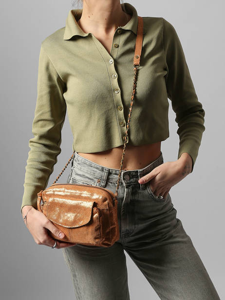 Sac Bandouliere Naina Cuir Pieces Or naina 17063358 vue secondaire 1