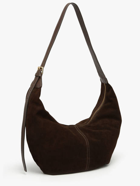 Shoulder Bag Velvet Caviar Leather Milano Brown velvet caviar VC25091 other view 2