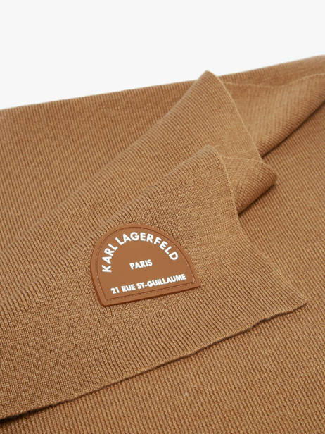 Scarf Rue St Guillaume Karl lagerfeld Brown rsg A4W33113 other view 1