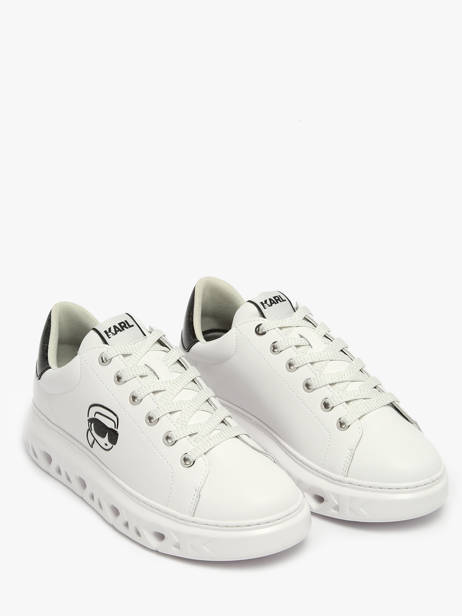 Sneakers Kapri Kite In Leather Karl lagerfeld White women KL64525 other view 1
