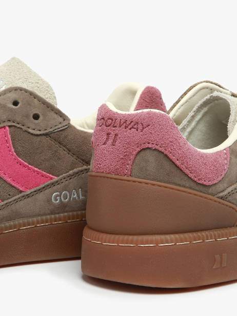 Sneakers Goal In Leather Coolway Brown men 8623594 other view 2