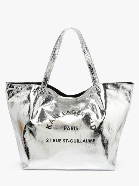 Sac Cabas Rsg M�tallis� Karl lagerfeld Argent rsg A4W50054
