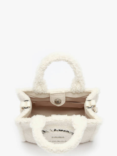 Rue St Guillaume Shearling Mini Tote Karl lagerfeld White rsg A4W50016 other view 3