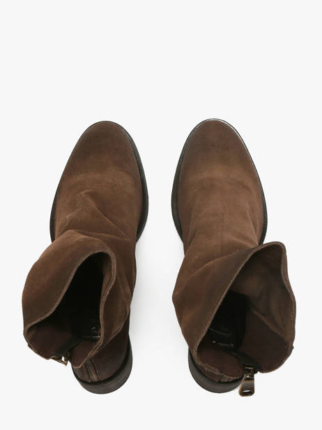 Heeled Boots In Leather Metisse Brown women TC2177 other view 3