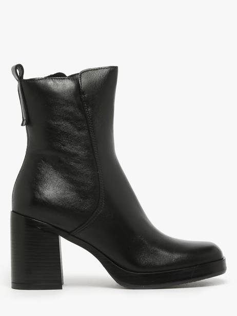 Heeled Boots In Leather Mjus Black women P96212