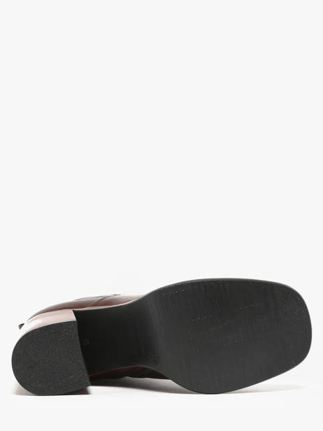 Heeled Boots In Leather Mjus Brown accessoires P96212 other view 5