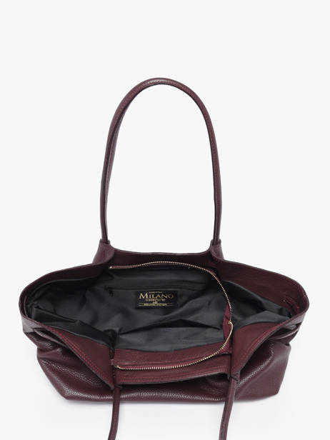 Sac Porté épaule Caviar Cuir Milano Rouge caviar CA25062 vue secondaire 3