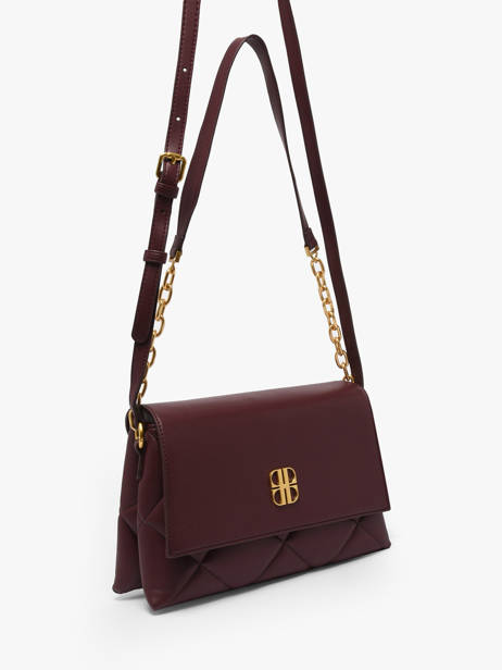 Sac Bandoulière June Matelassé Laurent david Rouge ld bags 885 vue secondaire 2