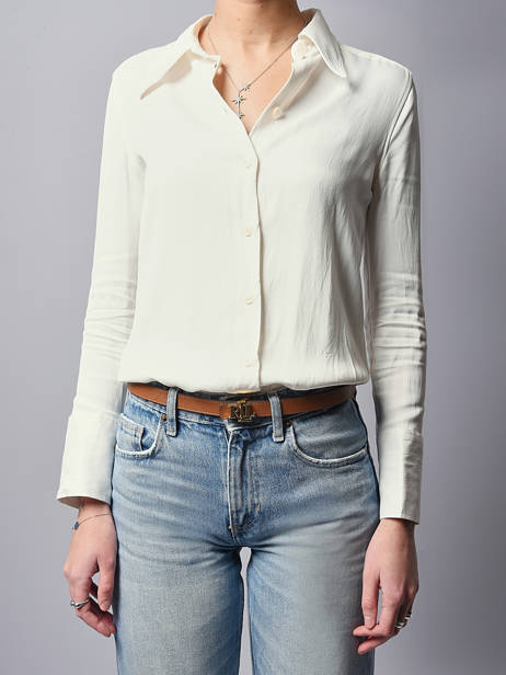 Small Reversible Women's Belt In Saffiano Leather Lauren ralph lauren Brown elmswood 12974560 other view 1