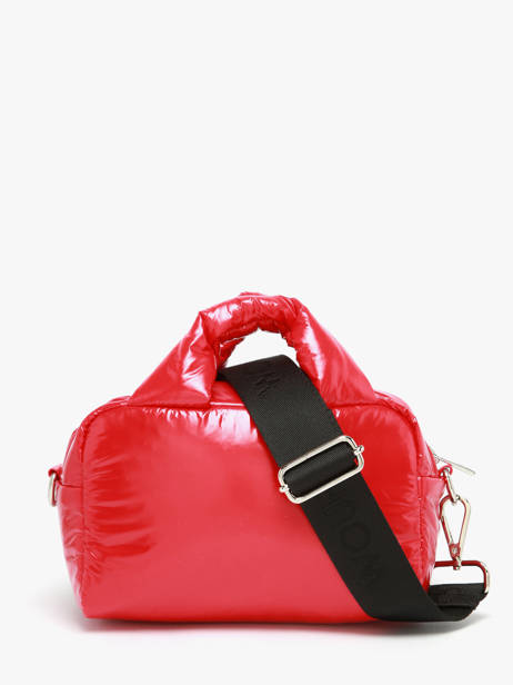 Shoulder Bag Glossy Recycled Polyester Wouf Red glossy BB250026 other view 4
