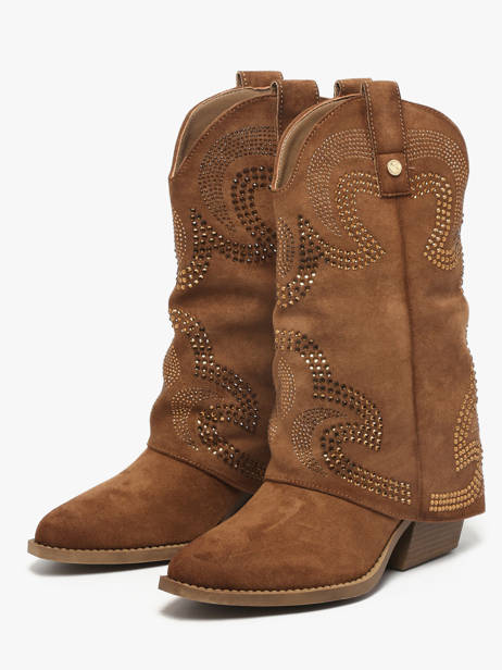 Santiags Xti Marron women 144467 vue secondaire 1