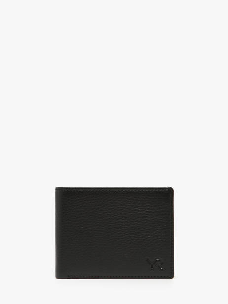 Wallet Leather Yves renard Black bicolor 2408