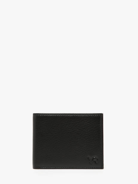 Wallet Leather Yves renard Black bicolor 2407