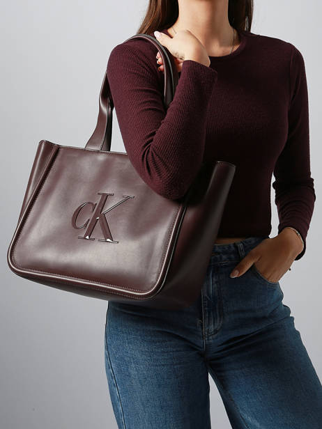 Shoulder Bag Bold Monogram Calvin klein jeans Brown bold monogram 4F3218G other view 1