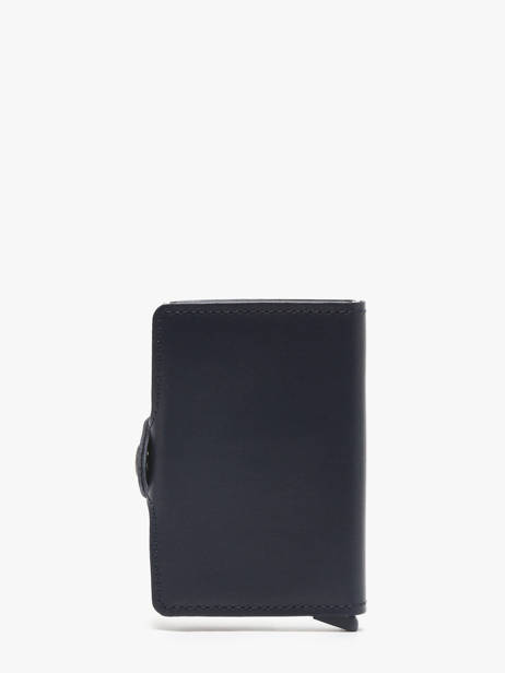 Leather Twin Original Card Holder 2 Compartments Secrid Blue original TO other view 3