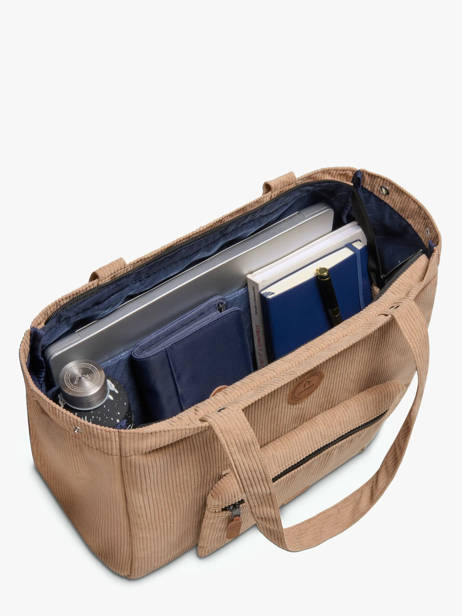 A4 Size Shoulder Bag Adventurer Recycled Polyester Cabaia Beige adventurer TOTEBAGL other view 2