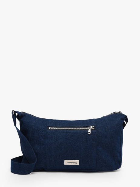 Le Sac Crossbody Mini Charlot Coton Recyclé Rivedroite Bleu timeless MCHARTIM