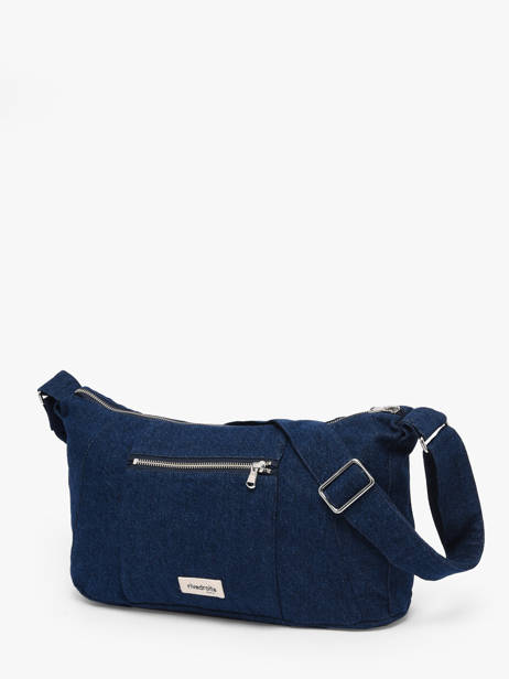 Le Sac Crossbody Mini Charlot Coton Recyclé Rivedroite Bleu timeless MCHARTIM vue secondaire 1