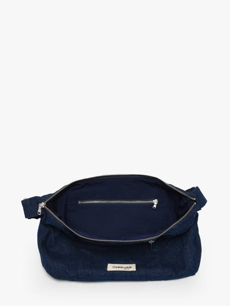 Le Sac Crossbody Mini Charlot Coton Recyclé Rivedroite Bleu timeless MCHARTIM vue secondaire 2