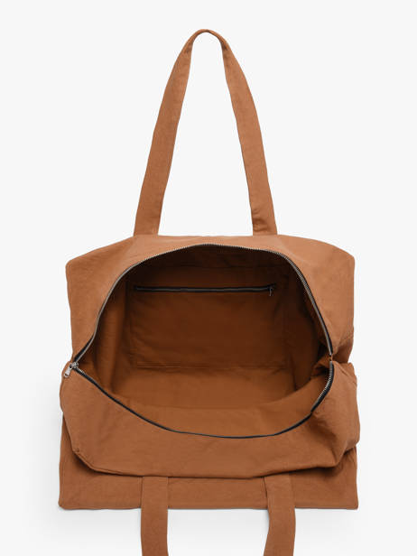 Shoulder Bag Elzevir Recycled Cotton Rivedroite Brown timeless ELZEVTIM other view 2