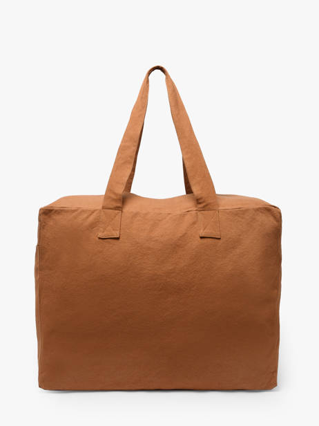 Shoulder Bag Elzevir Recycled Cotton Rivedroite Brown timeless ELZEVTIM other view 3