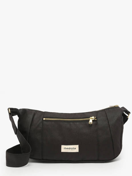 Sac Bandoulière Waxed Coton Rivedroite Noir waxed CHARIWAX
