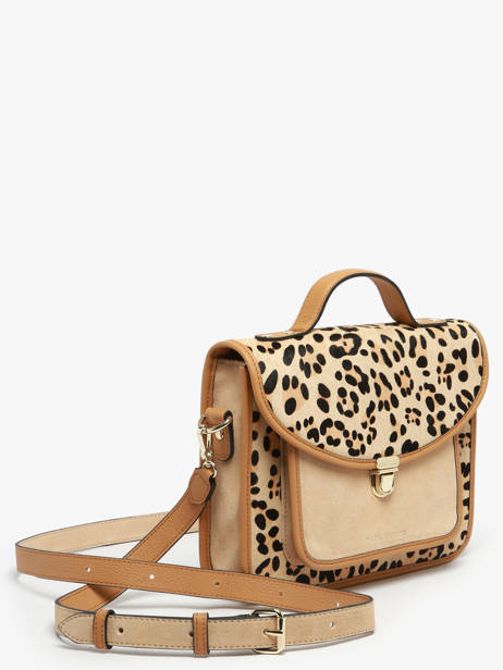 Leather Melle George Leopard Crossbody Bag Paul marius Beige leopard GEORGLEO other view 2