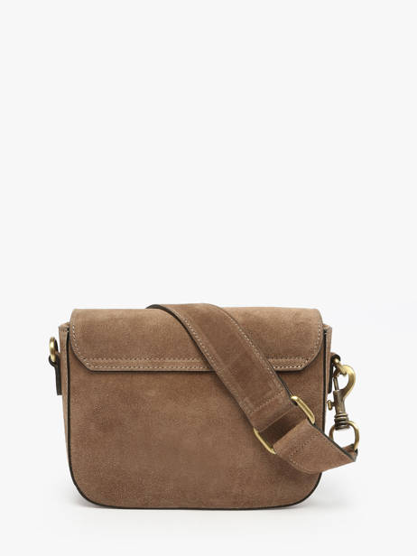 Shoulder Bag Velvet Leather Milano Brown velvet VE260611 other view 4