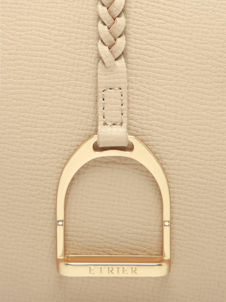 Sac Bandoulière Torsade Cuir Etrier Beige torsade ETOS0142 vue secondaire 5