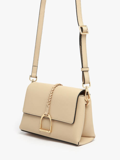 Sac Bandoulière S Torsade Cuir Etrier Beige torsade ETOS169S vue secondaire 2