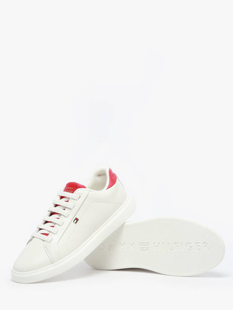 Sneakers In Leather Tommy hilfiger White women 89480GI other view 2