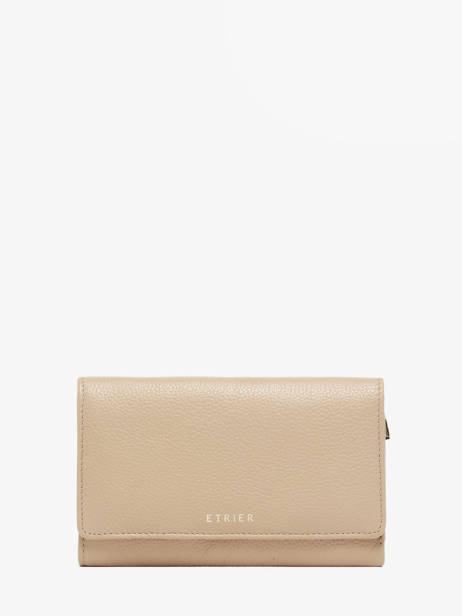 Medium Leather Tradition Wallet Etrier Beige tradition ETRA095M