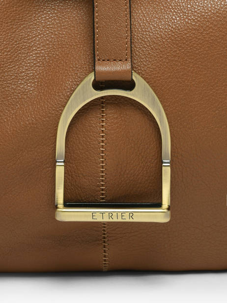 Shoulder Bag Etalon Leather Etrier Brown etalon EETA197M other view 5