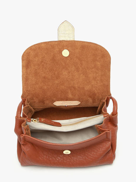 Sac Bandoulière M Agnes Cuir Etrier Marron agnes EAGC205M vue secondaire 6