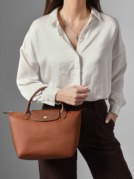 Longchamp Le pliage original Sacs porté main Marron