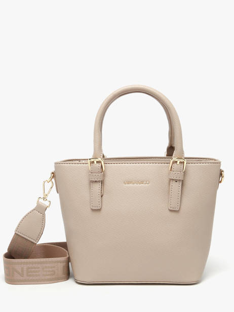 Handbag Saffiano David jones Beige saffiano CM7220