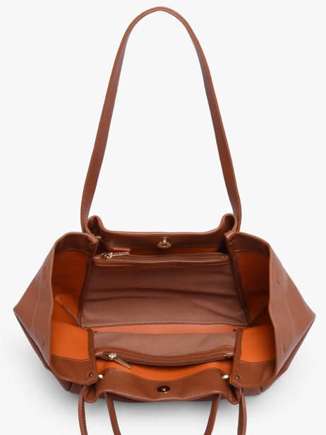 Sac Porté épaule Foulonne Double Louisa Lancaster Marron foulonne double louisa 90 vue secondaire 2