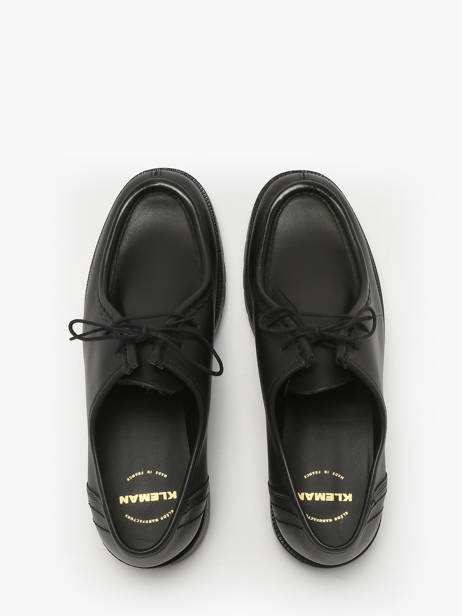 Chaussures Derbies En Cuir Kleman Noir men PADROR vue secondaire 7