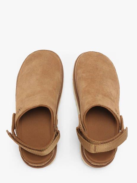 Slippers Goldenstar Clog In Leather Ugg Beige women 1138252 other view 3